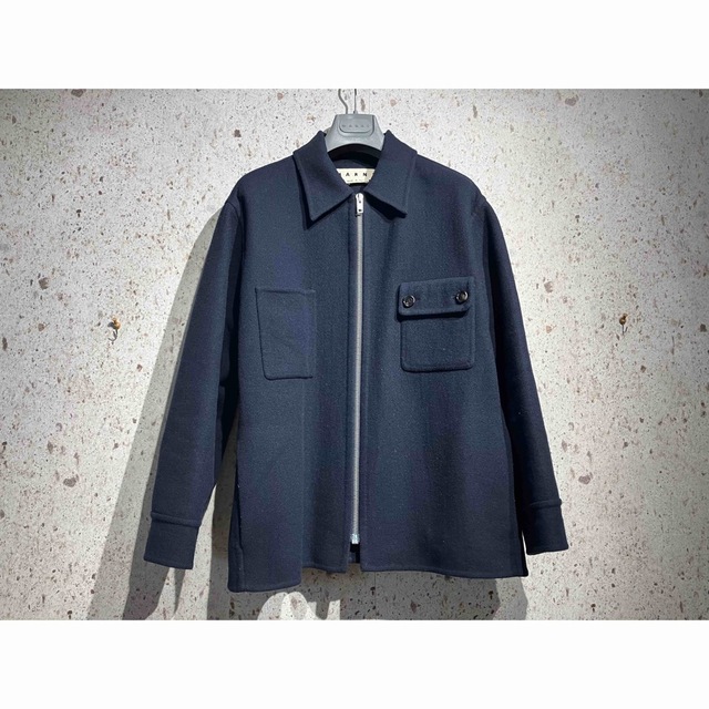 MARNI - セール 20AW マルニ ウールダブルフェイスジップジャケットの