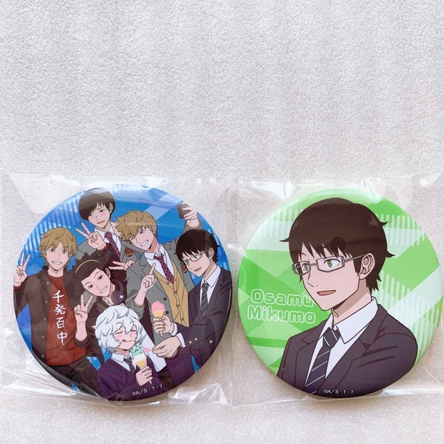 集英社 - ローソン ワールドトリガー 缶バッジ 空閑遊真 三雲修 出水