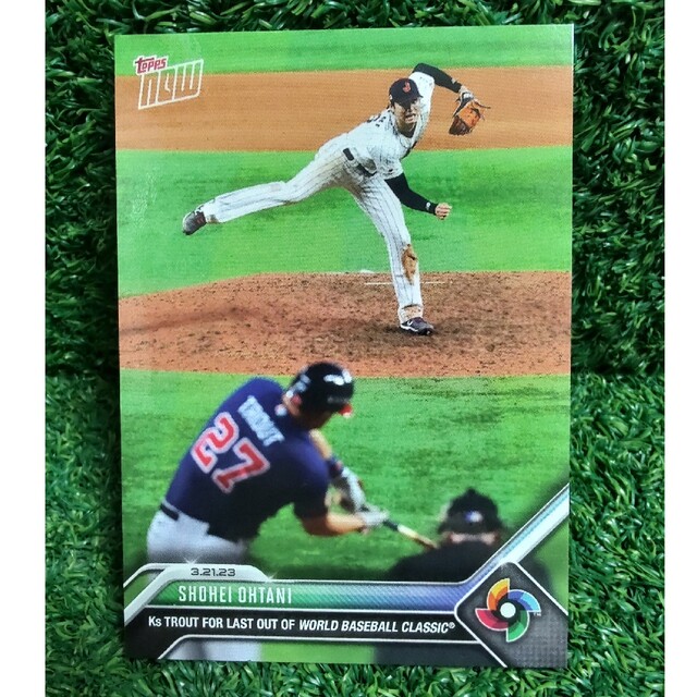 topps now 2023 大谷翔平 トラウト wbc決勝 カード 侍ジャパンの通販