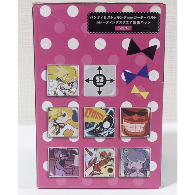 パンティ&ストッキングwithガーターベルト スクエア型缶バッジ ③