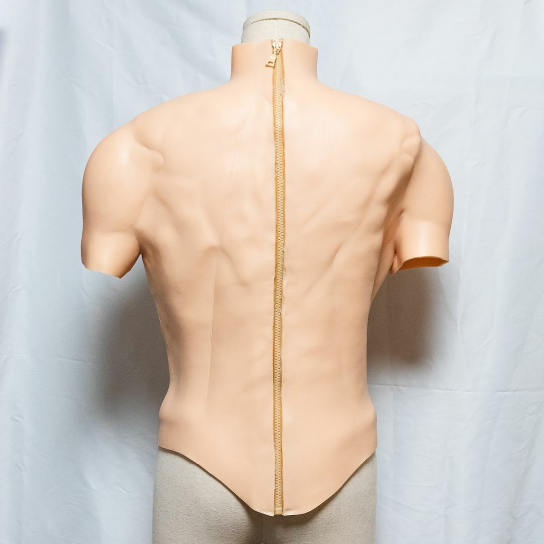 コスプレ サポート用品 筋肉スーツ シリコン (Lサイズ) 明るいホワイト