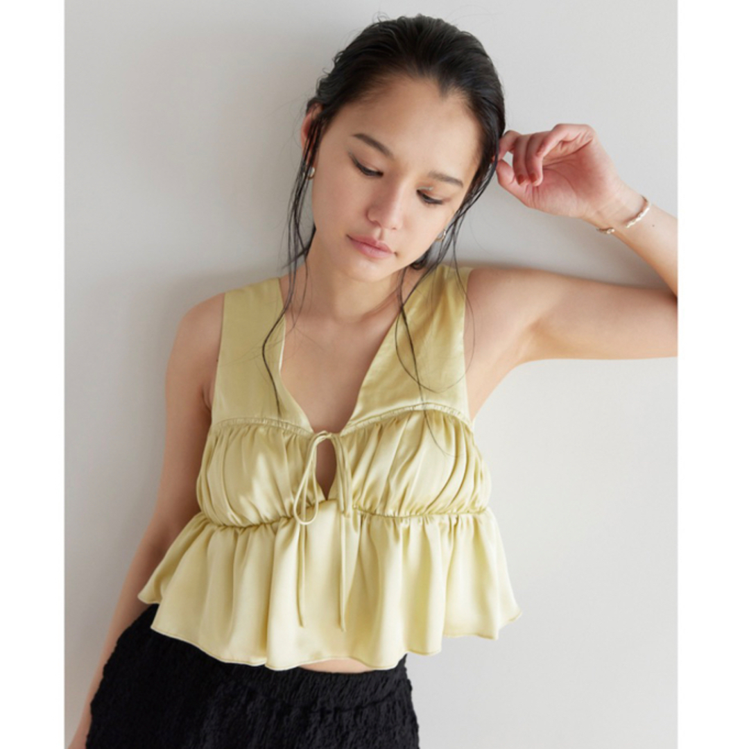 SeaRoomlynn - 今季完売 searoomlynn パットinサテンフリルビスチェの