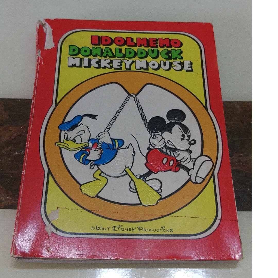 Disney - アイドルメモ ドナルドダック ミッキーマウス 昭和レトロ