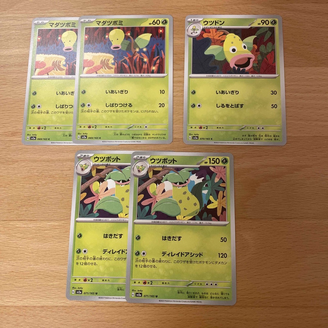 ポケモン - マダツボミ ウツドン ウツボット 進化ラインの通販 by