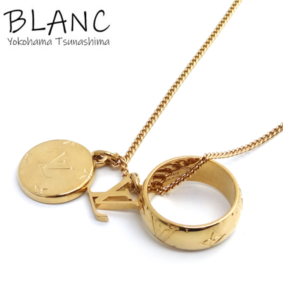 LOUIS VUITTON - ルイ ヴィトン リング ネックレス モノグラム メタル