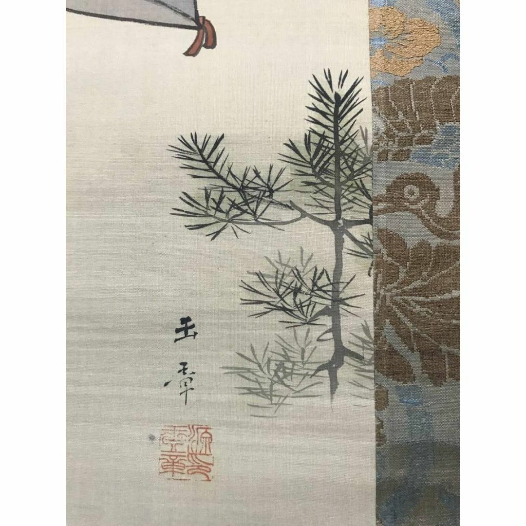 真作】川端玉章/能図/美人画/掛軸☆宝船☆AB-891の通販 by 掛軸✩宝船