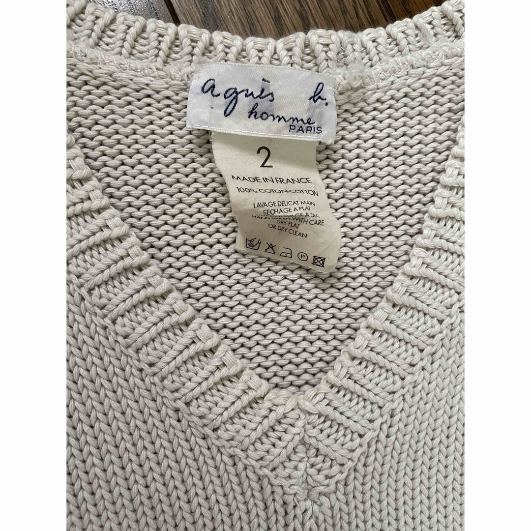 agnes b. - アニエスベーオム agnes b.HOMME ニットベストサイズ2の
