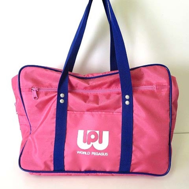 WORLD PEGASUS ピンク 旧ワッペ スクールバッグ スクバ - ワールド