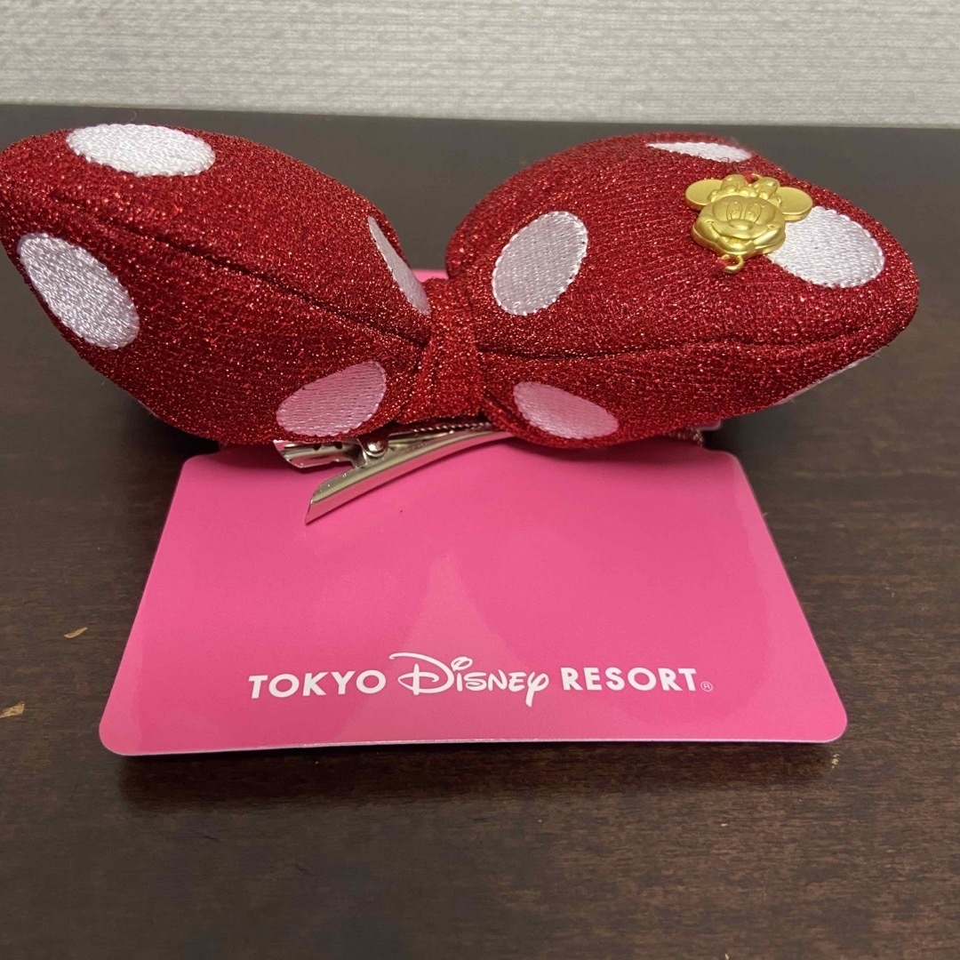 Disney - 東京ディズニーリゾート限定 ミニー ヘアゴム リボン 水玉の