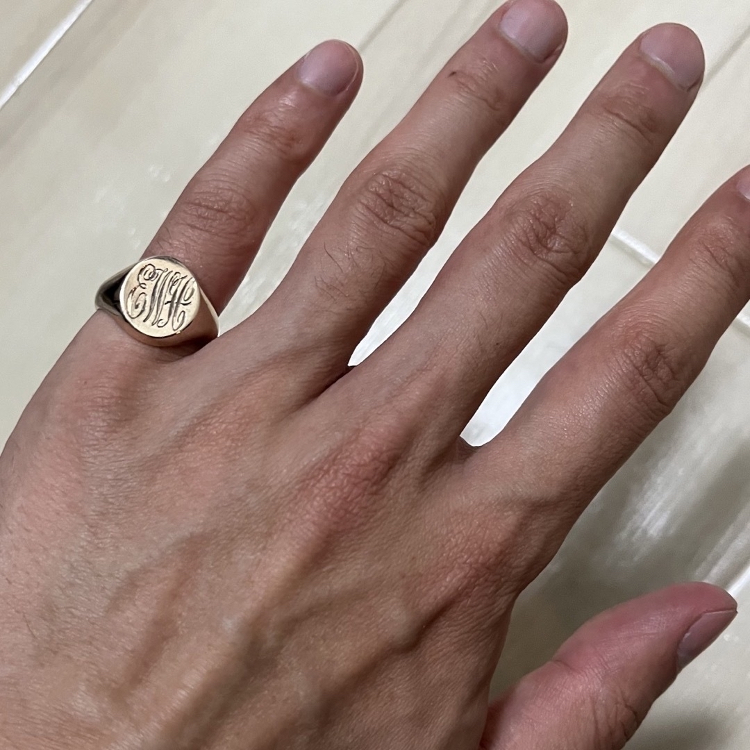 激レア アンティークヴィンテージシグネットリング金goldの通販 by T.K