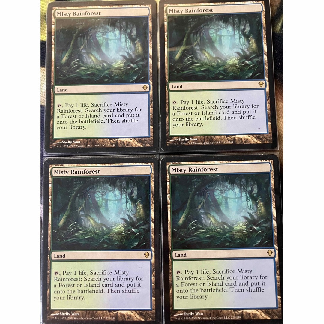 サ*ン様 MTG マジック ザ ギャザリング 霧深い雨林 日本語 4枚 非foi