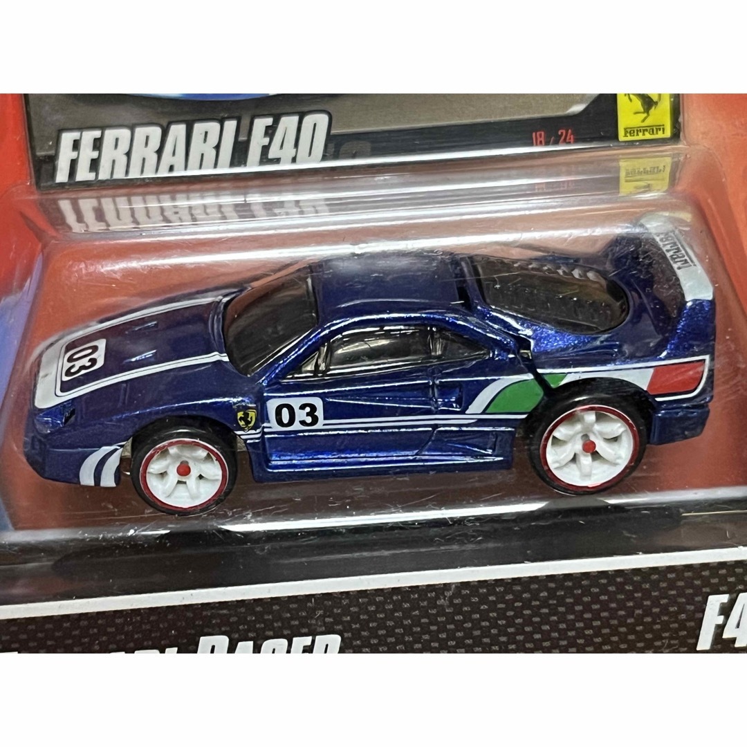 ホットウィール - ホットウィール フェラーリ レーサー F40 ブルー