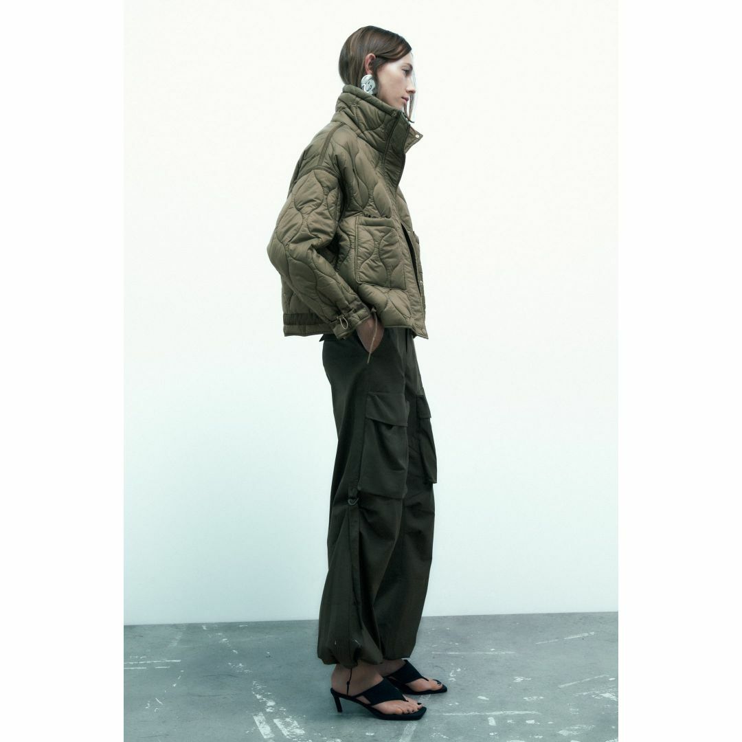 ZARA - 新品ZARAハイネックショートパフコートLの通販 by 3月下旬に