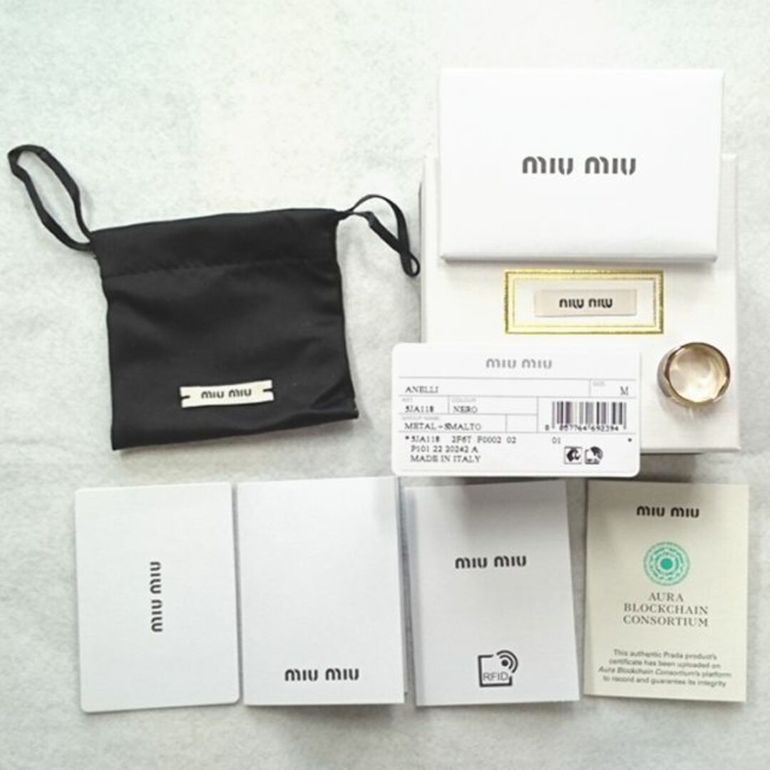 MIU MIU - ○新品/正規品○ MiuMiu ロゴ エナメル メタル リングの通販
