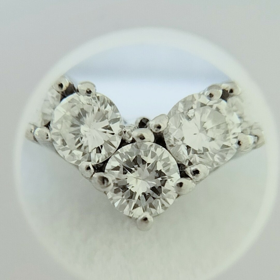 ジュエリーマキ - ジュエリーマキ ダイヤモンド V字 リング Pt850 0.60