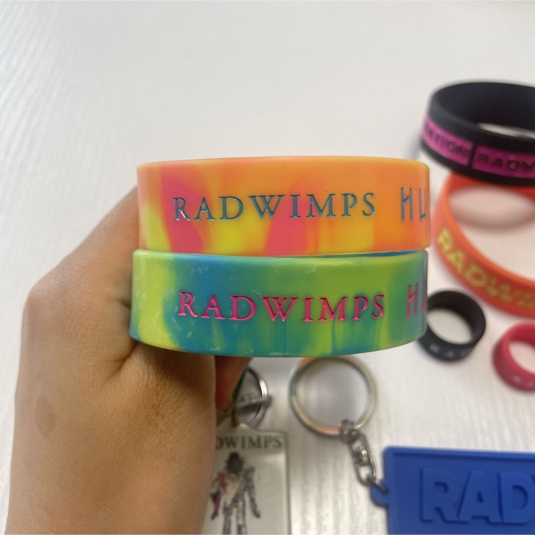 RADWIMPS RAD ラバーバンド ラババン キーホルダー リング セットの