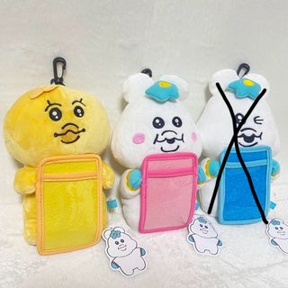 新品タグ付き んぽちゃむ きみまろ ぬいぐるみ パスケース 2点の通販