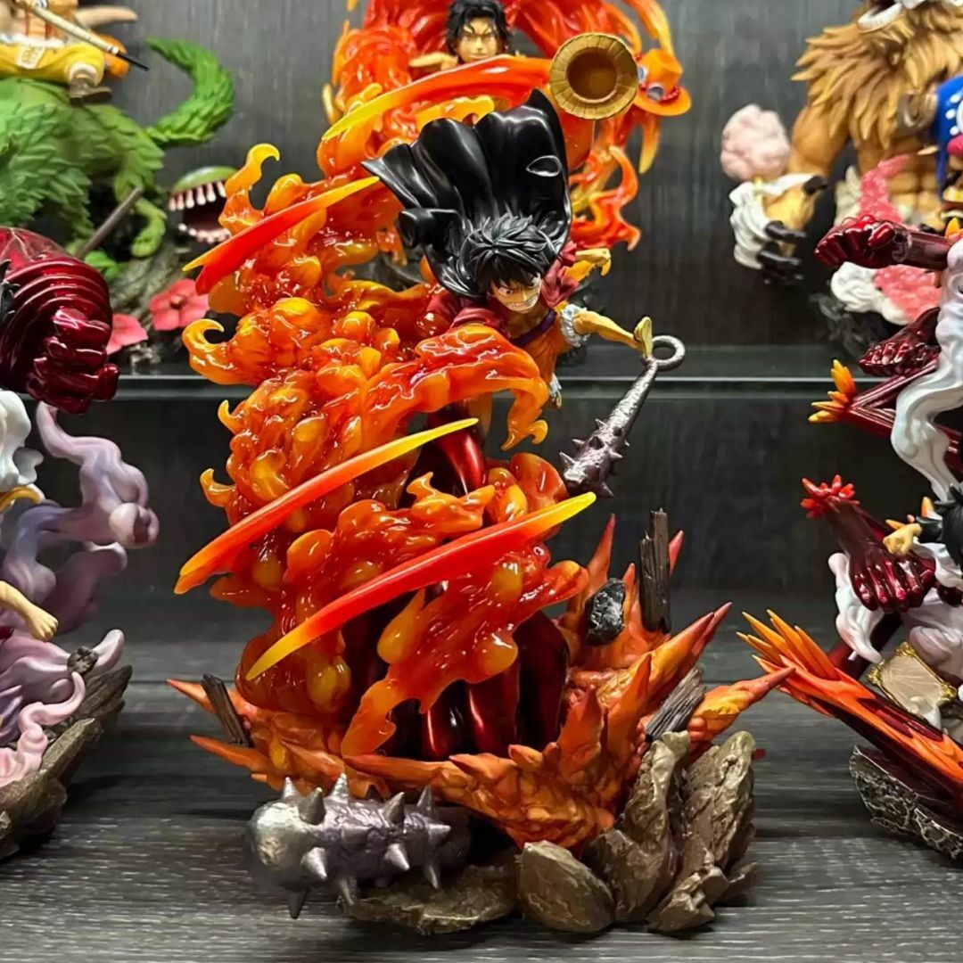 ワンピース レッドロック ルフィ 業火拳銃 ガレージキット フィギュア