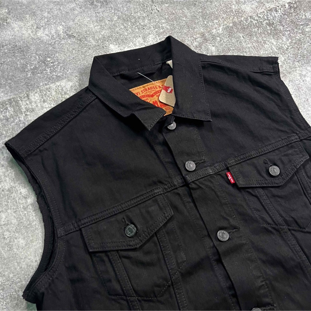 Levi's - [Lサイズ] Levis ブラック デニム カットオフベスト 山田蓮の