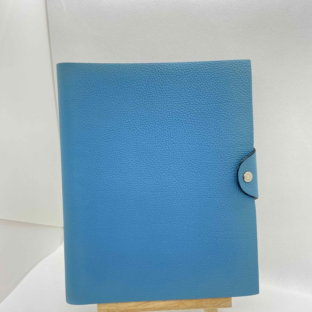 HERMES - エルメス ユリスGM K刻印 ライトブルー 手帳カバー ノート