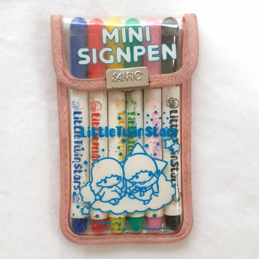 リトルツインスターズ - キキララ レトロ サインペン 1976 昭和レトロ