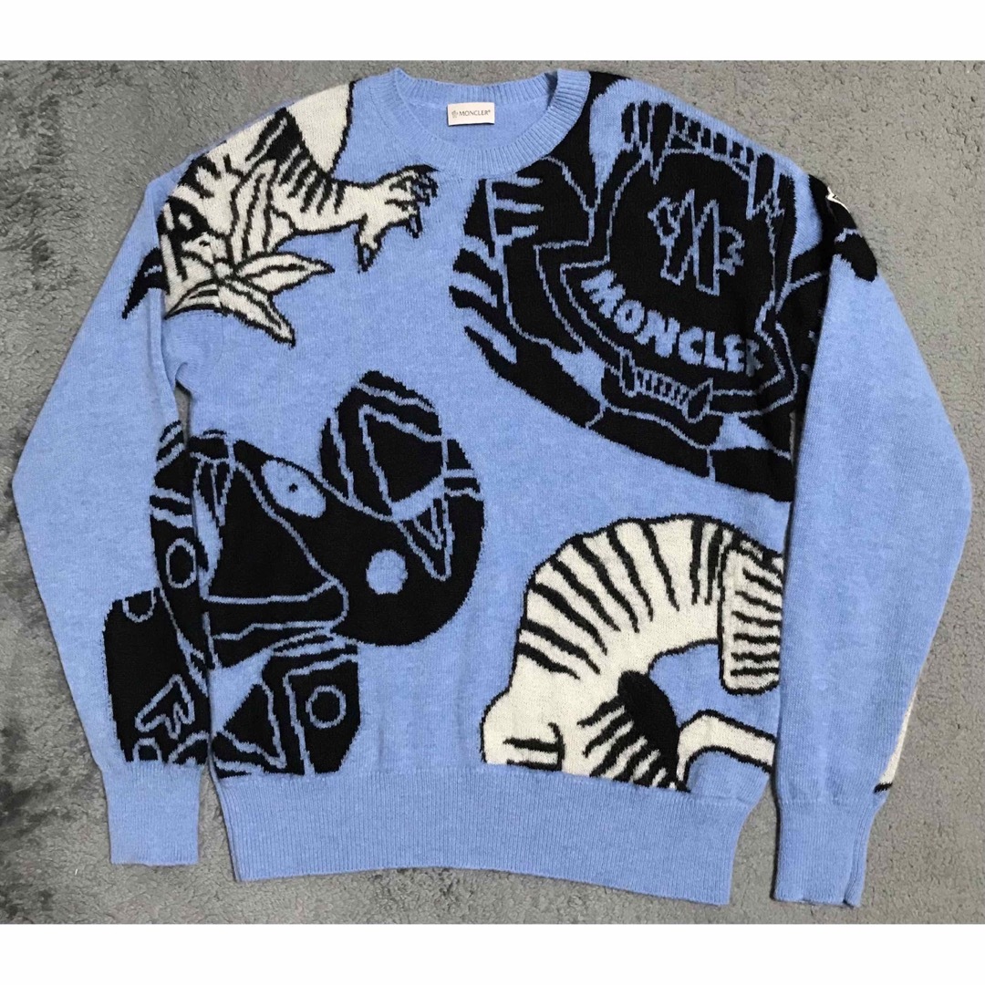 MONCLER - moncler アニマル柄 モヘア混ニットの通販 by TK