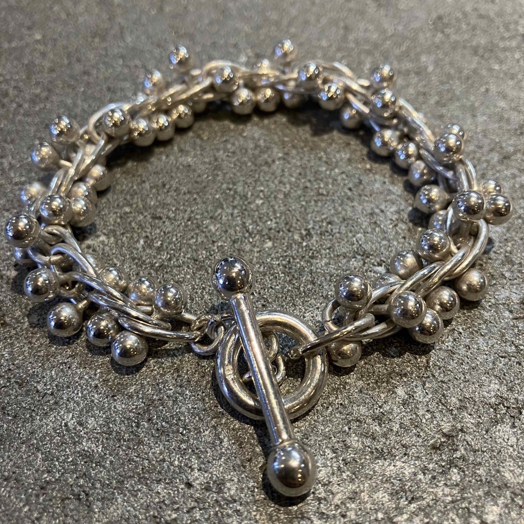 VINTAGE ヴィンテージ シルバー925極太DNAブレスレット/メキシカン2の