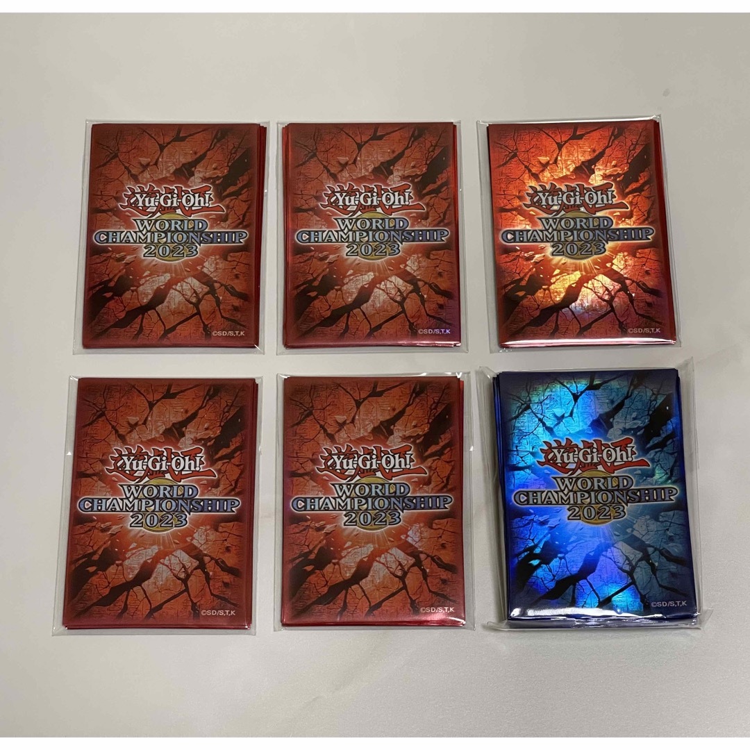 遊戯王ワールドチャンピオンシップ2023 スリーブセット 赤5個 青1個