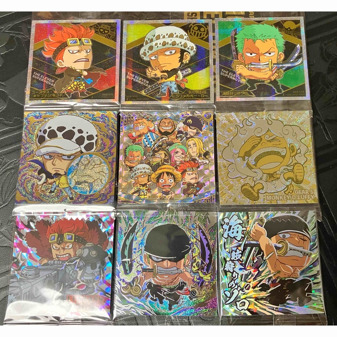 ワンピースウエハース ニカugsr 最悪の世代セット 裏キッド 11人の