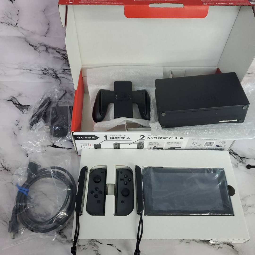 動作確認済み】Nintendo Switch グレー バッテリー強化型HAD