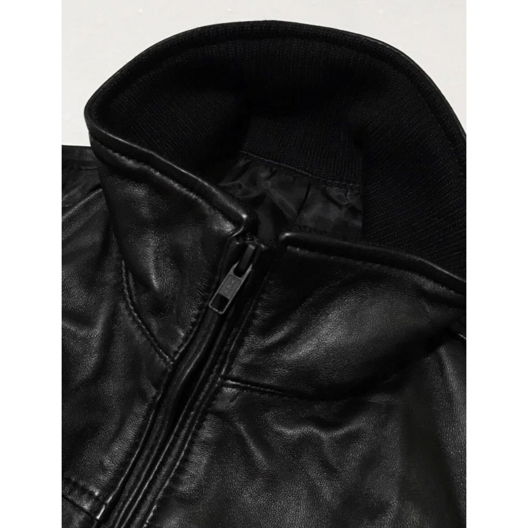 SHIPS JET BLUE - SHIPS JET BLUE 羊革 レザー ジャケット M 定価