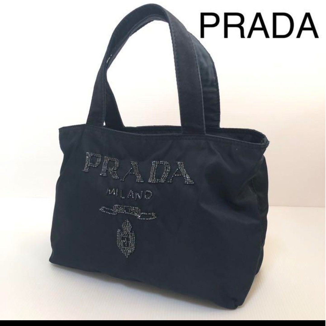 PRADA - PRADAビーズ刺繍ハンドバッグ保存袋付きの通販 by tama