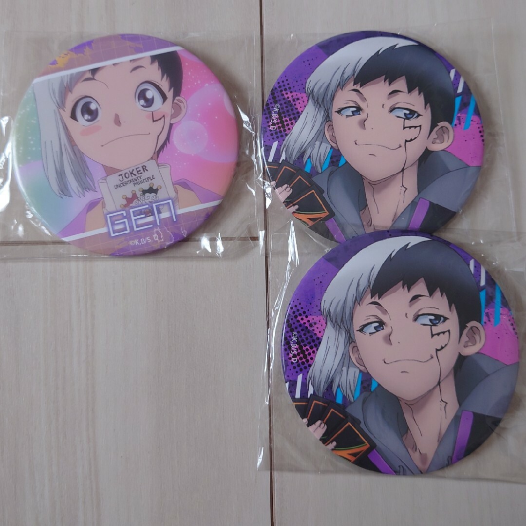 Dr.STONE ドクターストーン あさぎりゲン サイバーパンク 缶バッチ