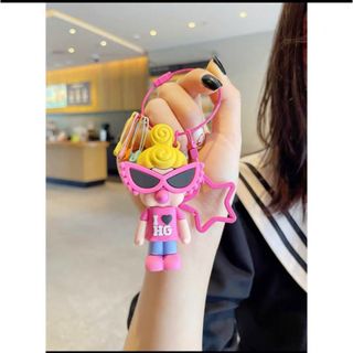 ハンドメイドヒスミニキーホルダーの通販 by BIRORIA べロリヤ｜ラクマ