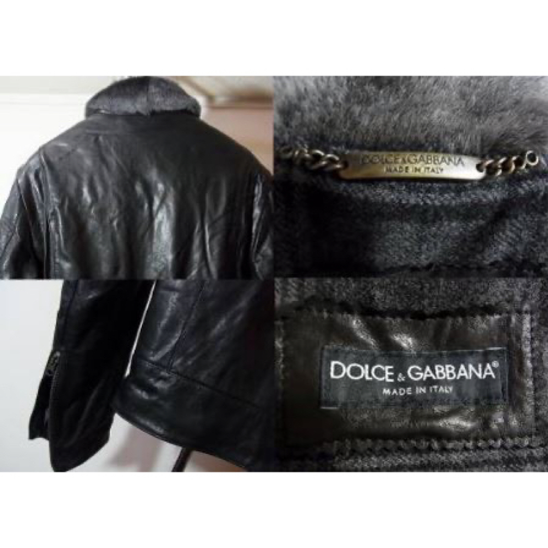DOLCE&GABBANA - 新品同様 ドルチェ&ガッバーナ 衿ムートン ファー