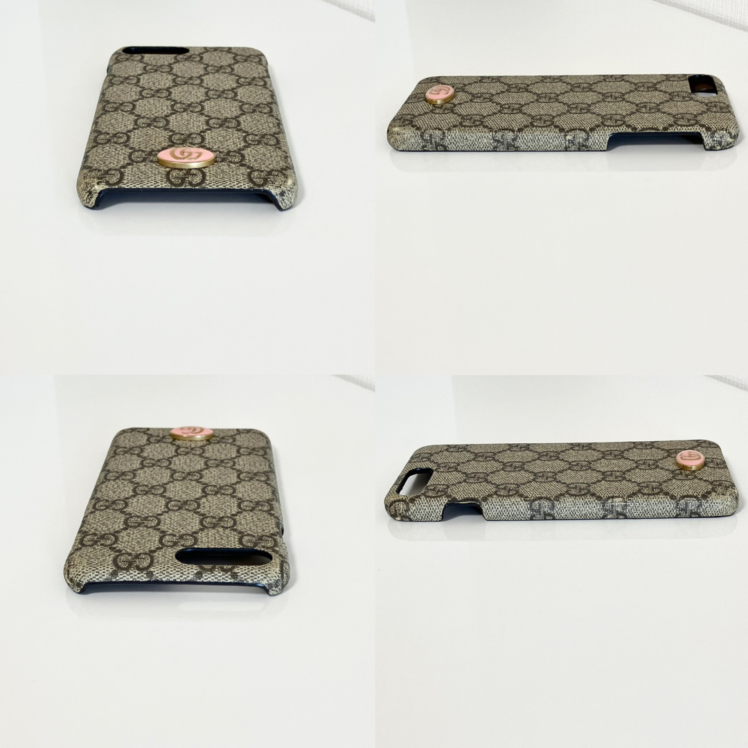 GUCCI - GUCCI グッチ iPhoneケース GGスプリーム ブラウン 茶色