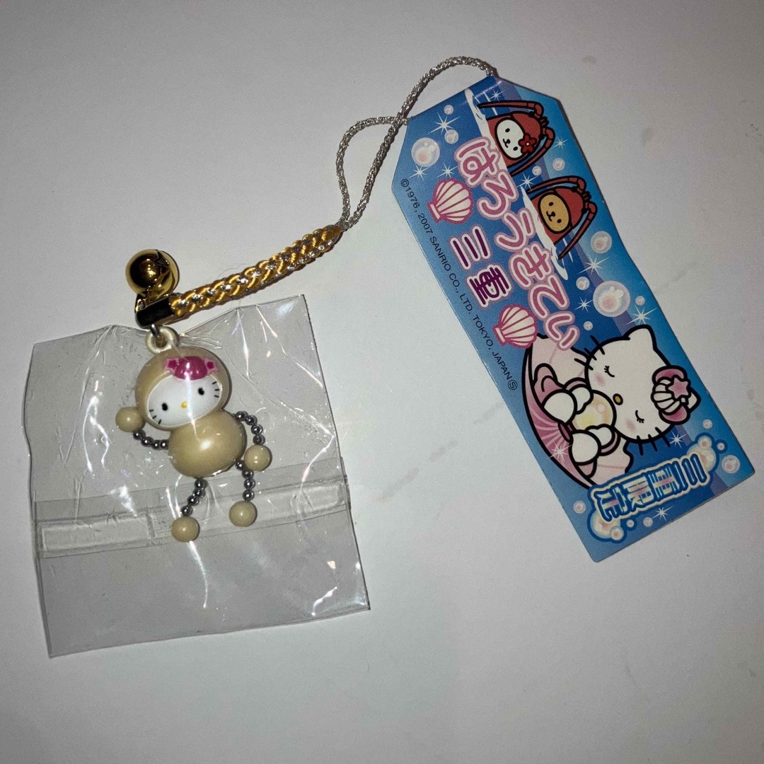 ご当地キティ ストラップ 根付 三重 パール 手足ブラブラの通販 by