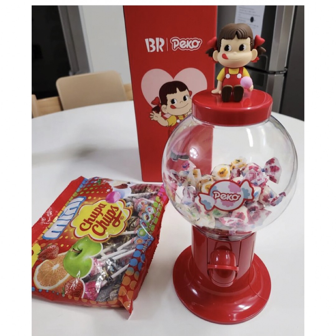 韓国 サーティワンコラボ ペコちゃん キャンディディスペンサー レアの