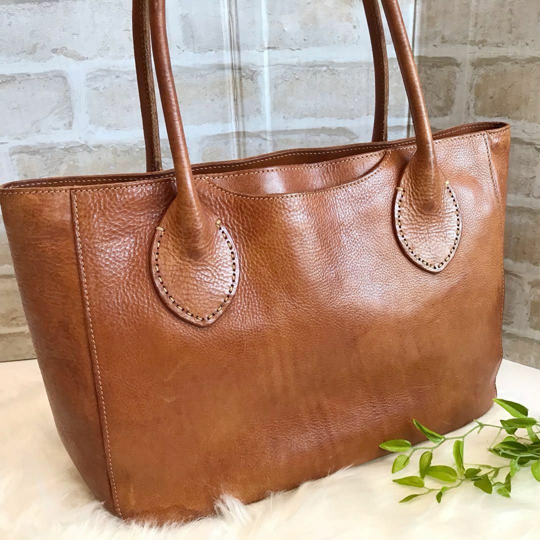 genten - 【2点セット♪】ゲンテン レザートートバッグ ブラウン 工具