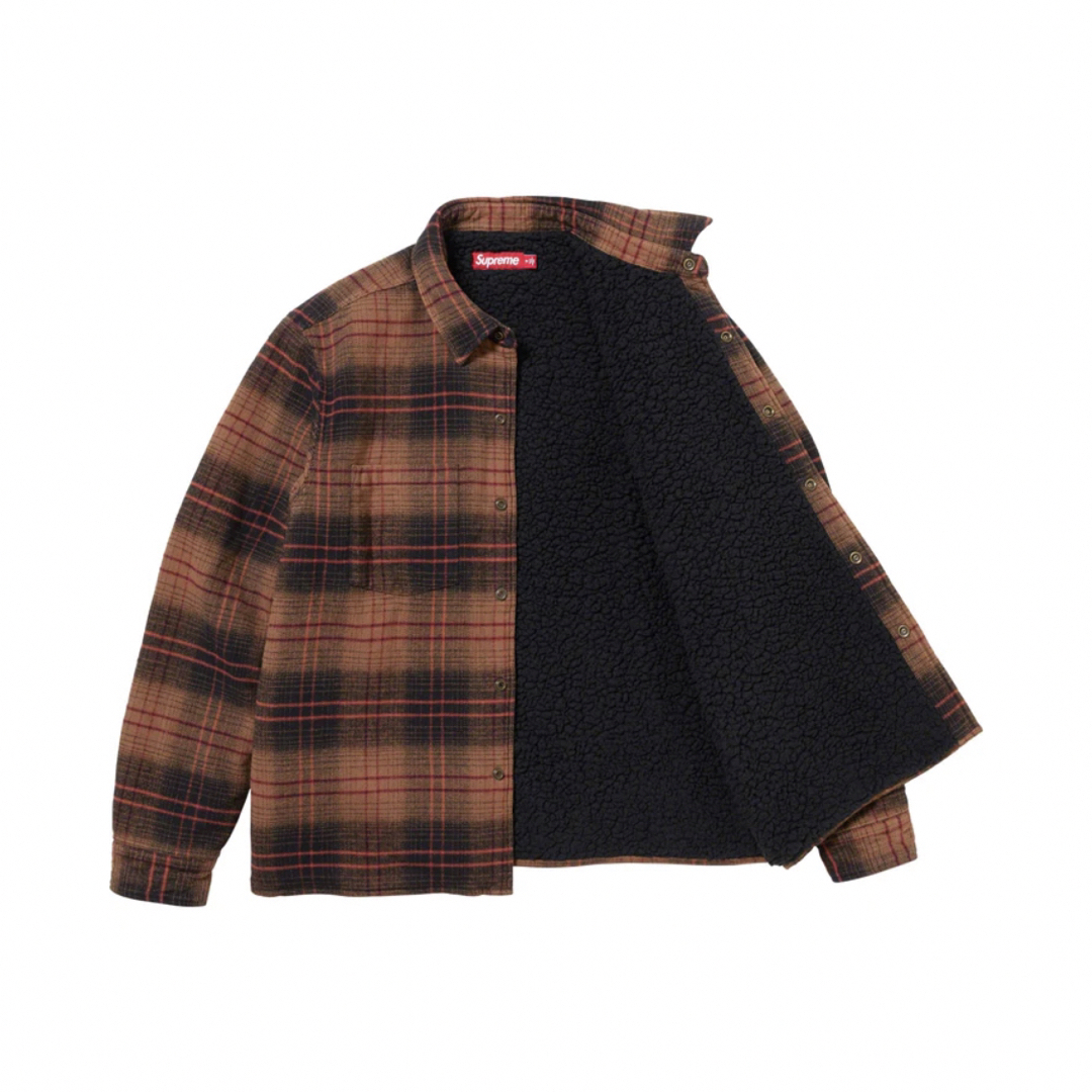 Supreme - supreme Lined Flannel Snap Shirt ラインドフランの通販 by
