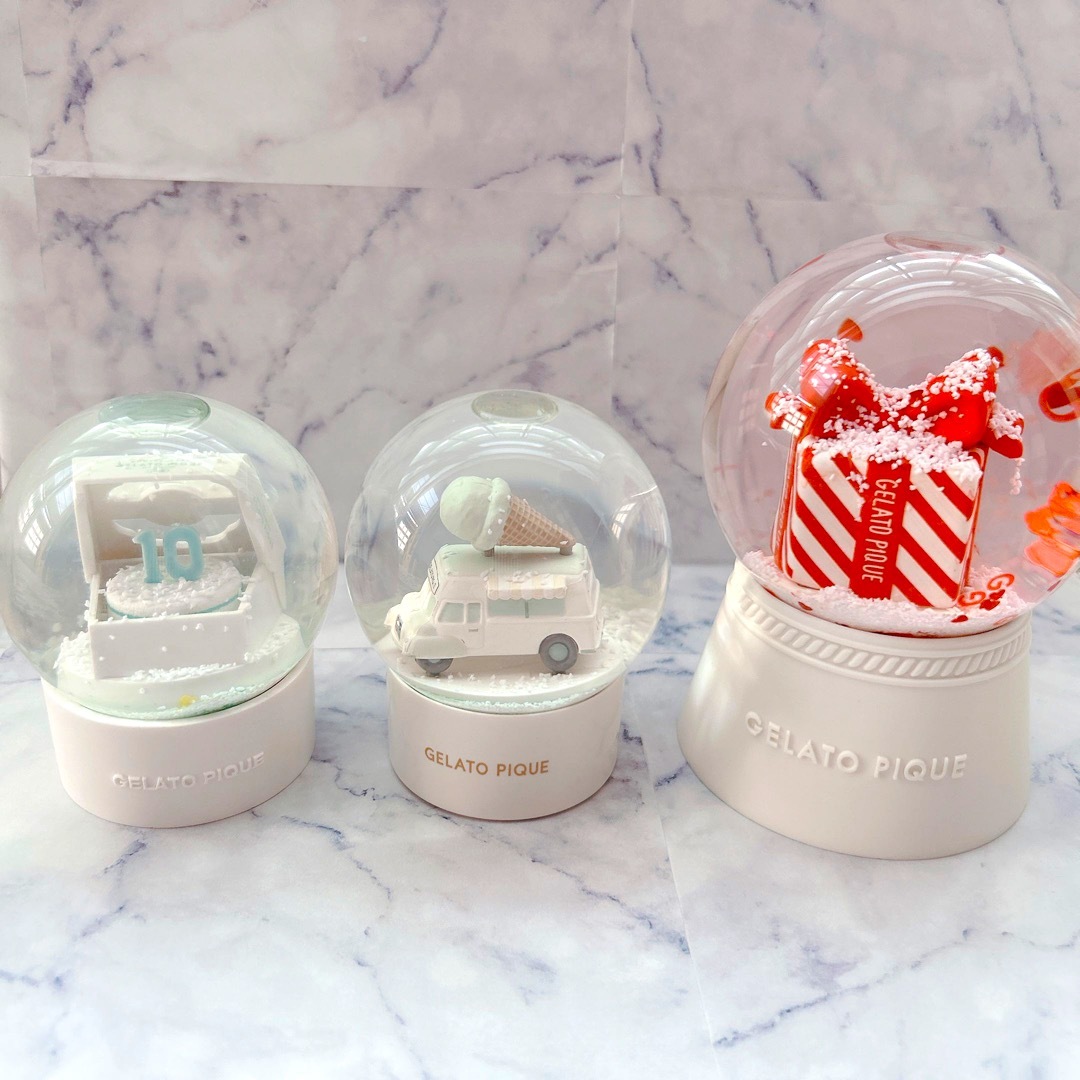 gelato pique - ジェラピケ スノードーム 3個セット(中古品)の通販 by