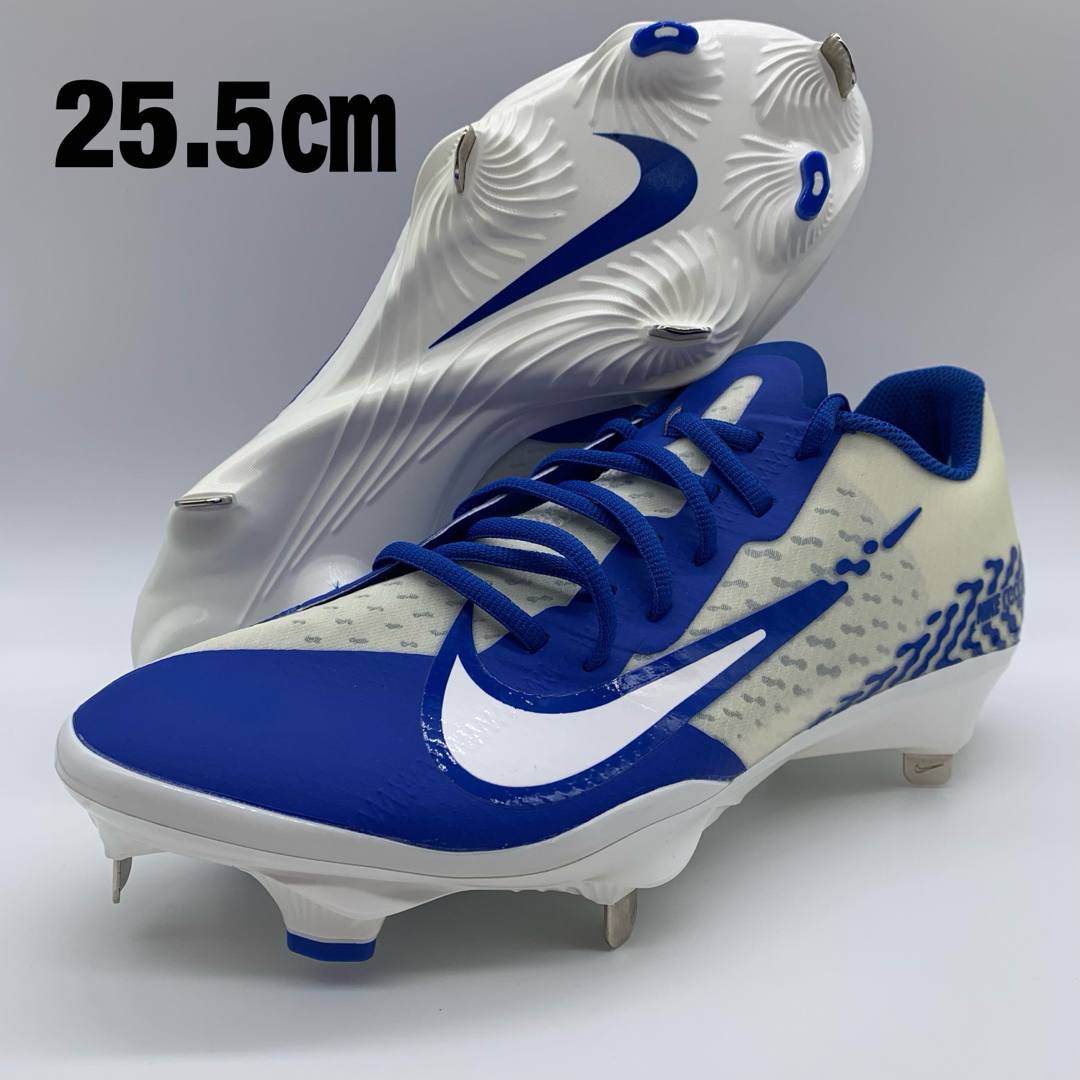 NIKE - NIKE 野球 スパイク 青 ブルー 金具 ポイント 軽量 25.5㎝の