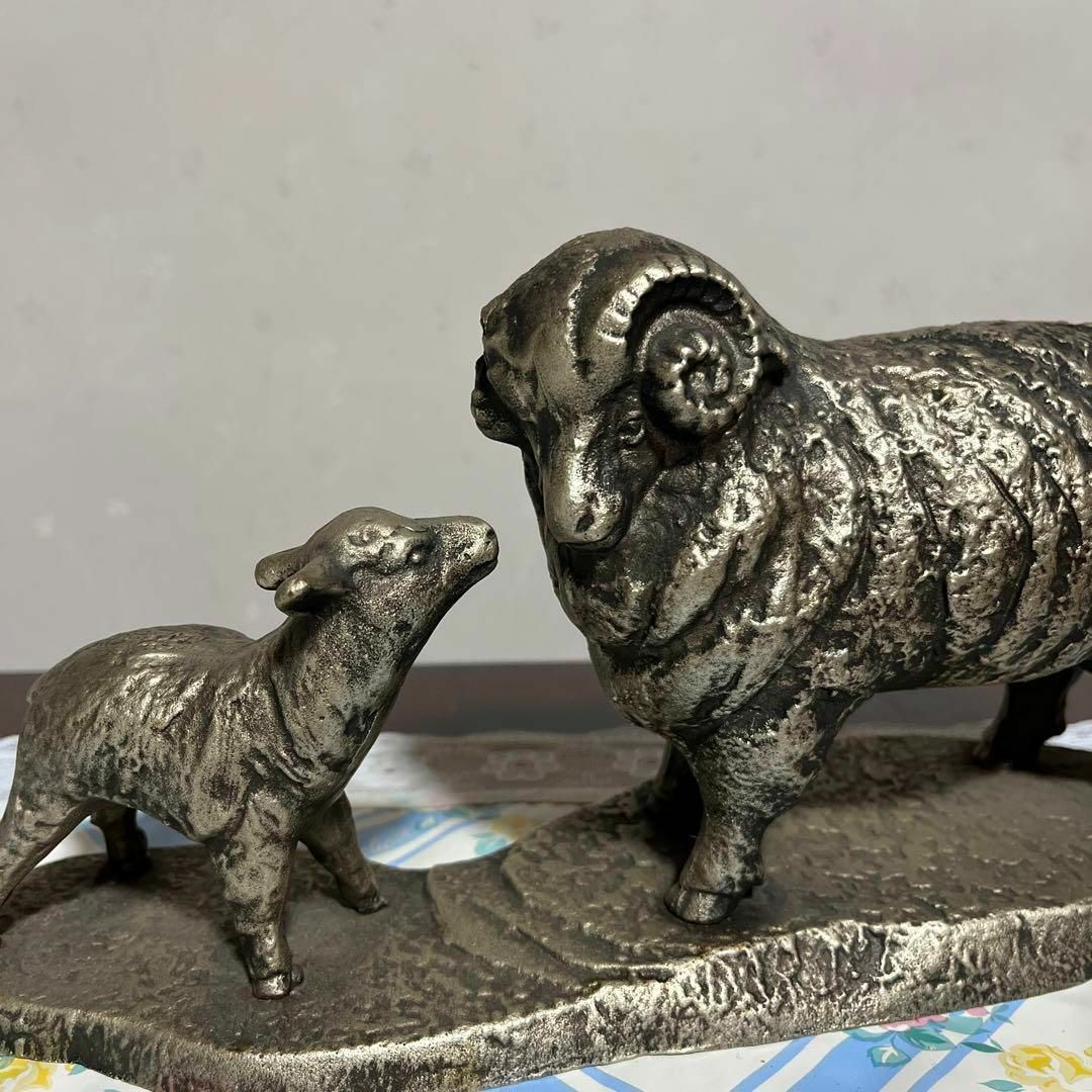 羊の群れ 古銅 未の親子 オブジェ 干支 金属工芸品の通販 by Ma's shop