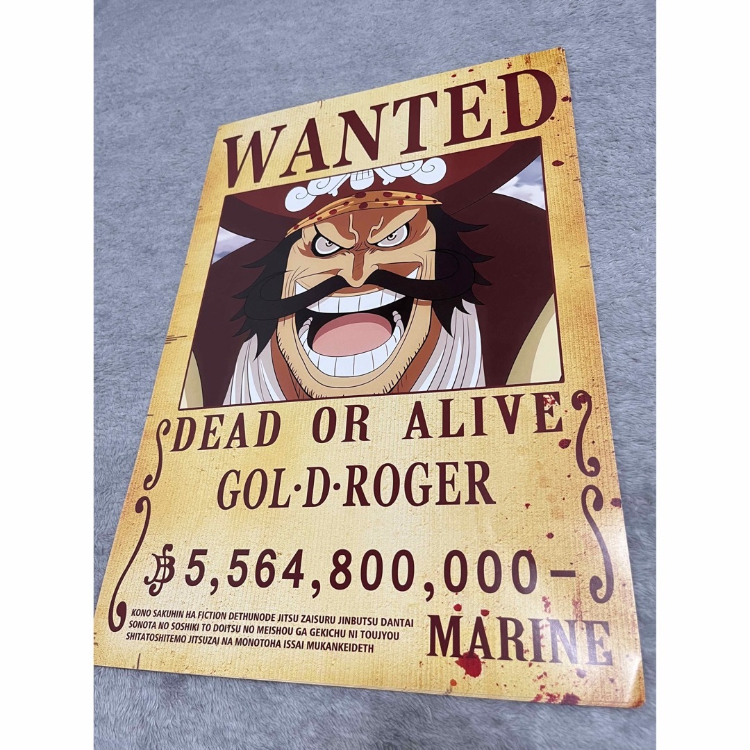 ONEPIECE ワンピース 手配書 ポスター ゴール・D・ロジャーの通販 by