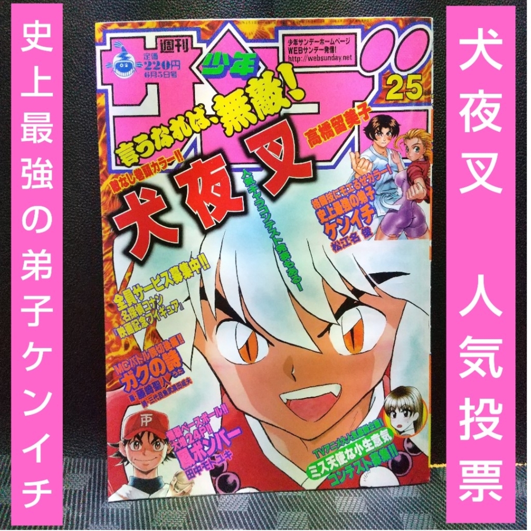 小学館 - 週刊少年サンデー 2002年25号※犬夜叉 人気投票※史上最強の