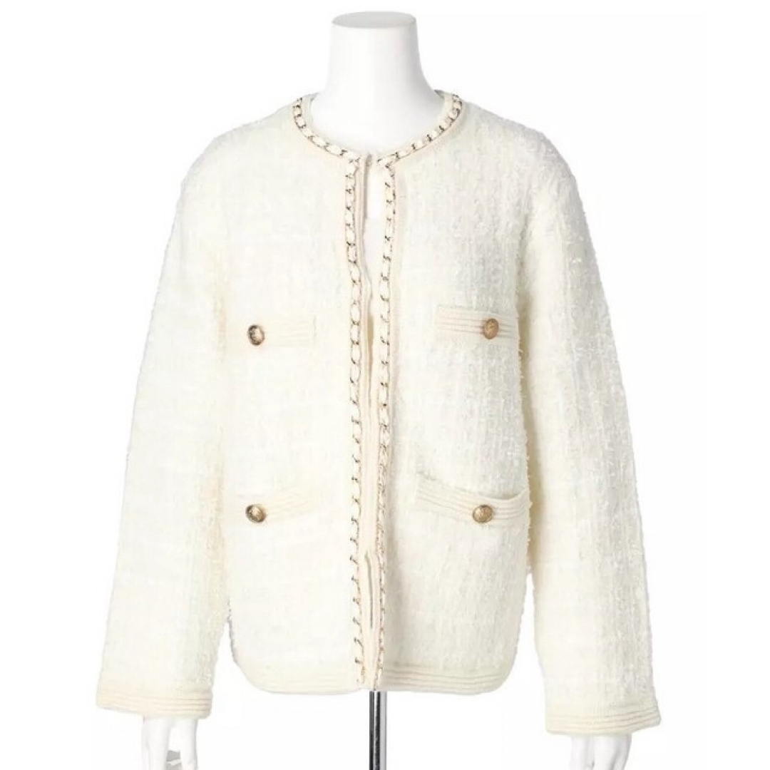 Apuweiser-riche - Apuweiser-riche ツイードニットジャケットの通販