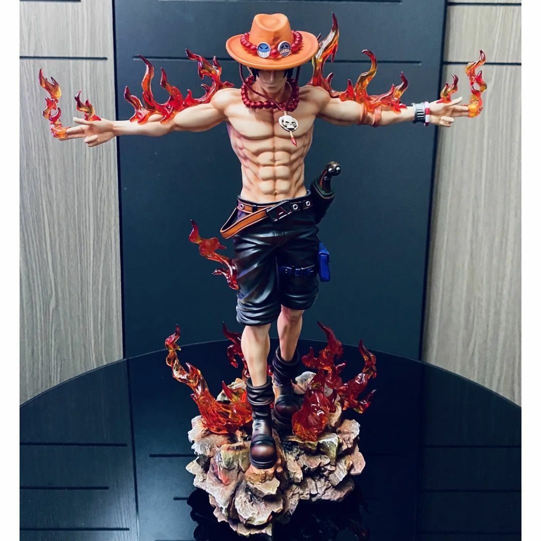 ワンピース エース フィギュア ガレージキット 塗装済み完成品の通販