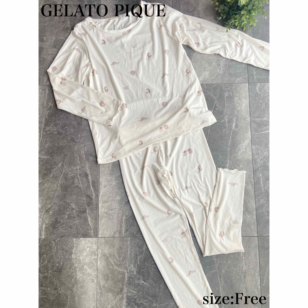 gelato pique - GELATO PIQUE ジェラピケ パジャマ 上下セット 薄手