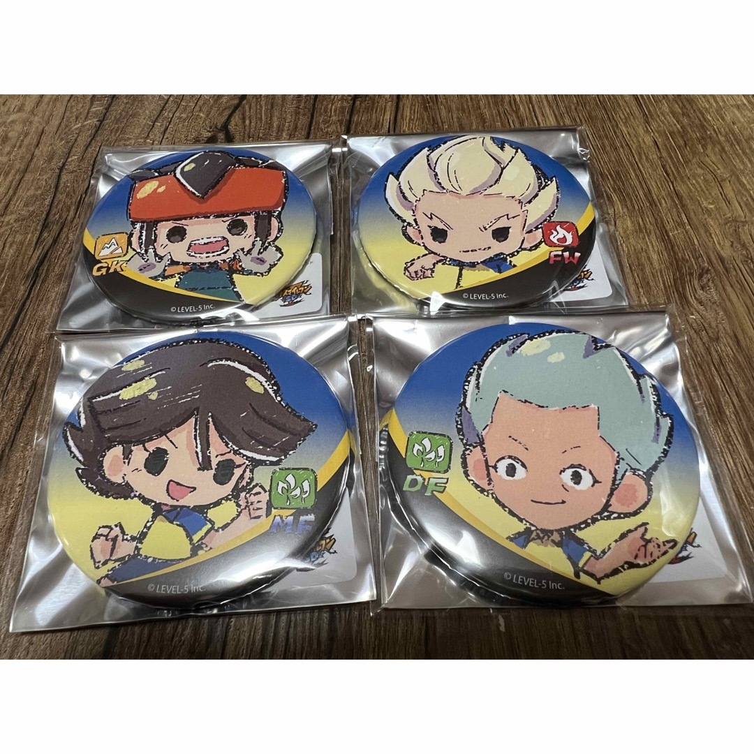 イナズマイレブン SD 円堂 豪炎寺 一之瀬 土門 缶バッジの通販 by