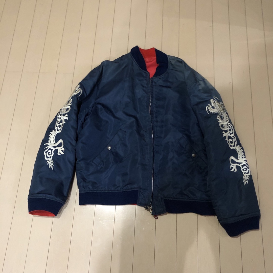 A BATHING APE - APE リバーシブルスカジャン サイズLの通販 by